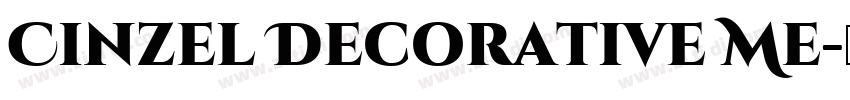 Cinzel Decorative Me字体转换